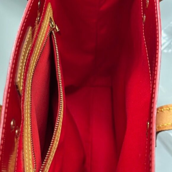 🔥🔥 Louis Vuitton Monogram Red Vernis Tote Bag EUC! - Picture 9 of 16